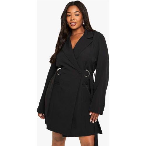 Grande Taille - Robe Blazer À Anneau - 44 - boohoo - Modalova
