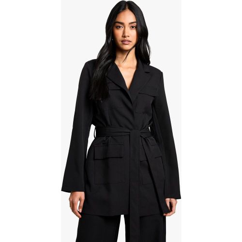 Blazer Habillé À Ceinture - 36 - boohoo - Modalova