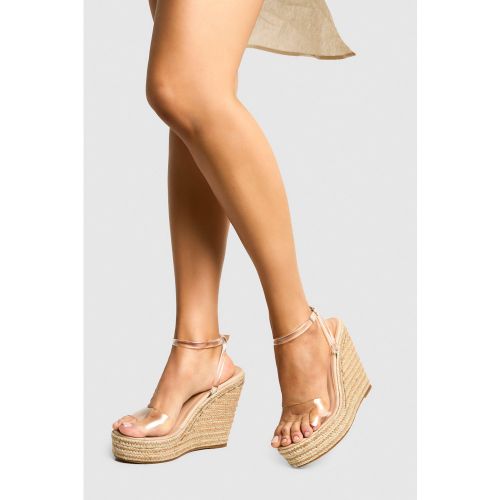 Chaussures Compensées À Découpe - Pointure Large - 36 - boohoo - Modalova