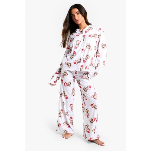 Petite" - Ensemble De Pyjama À Imprimé Ours - 34 - boohoo - Modalova