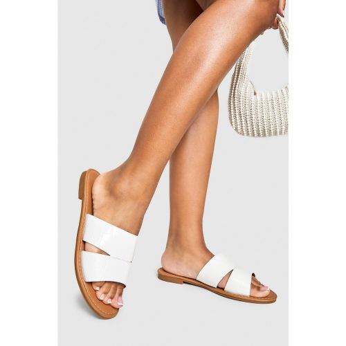 Claquettes Croco - 36 - boohoo - Modalova