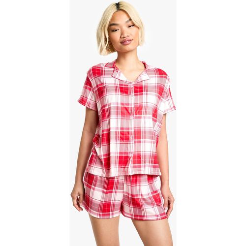 Ensemble De Pyjama De Noël À Imprimé Tartan - 38 - boohoo - Modalova