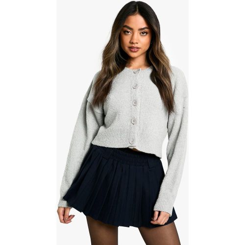 Soft Knit Bomber Cardigan - M - boohoo - Modalova