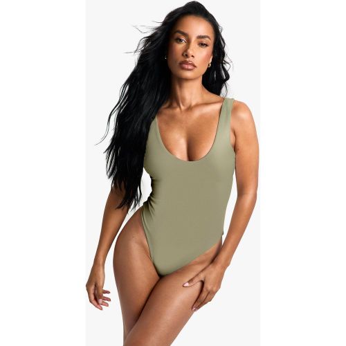 Maillot De Bain Basique À Col Rond - 36 - boohoo - Modalova