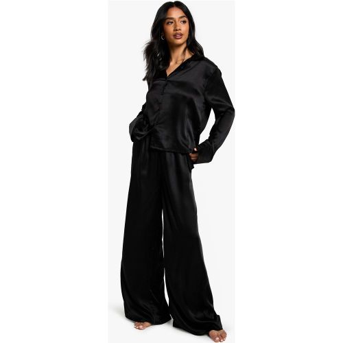 Petite" - Ensemble De Pyjama Satiné - 40 - boohoo - Modalova