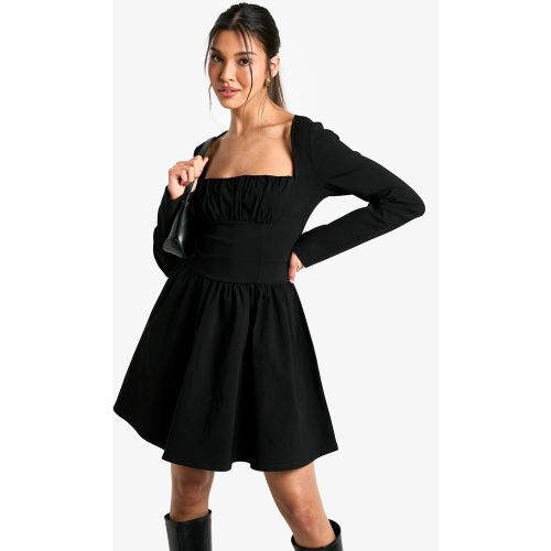 Robe Corset Douce À Manches Longues - 36 - boohoo - Modalova