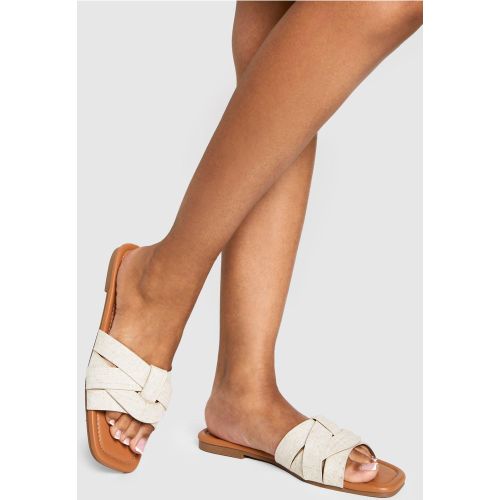 Mules Basiques - Blanc - 36, Blanc - boohoo - Modalova
