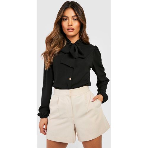 Blouse À Manches Volumineuses Et Nœud Lavallière - 40 - boohoo - Modalova