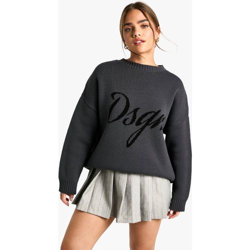 Petite" - Pull En Maille À Imprimé Dsgn - S - boohoo - Modalova