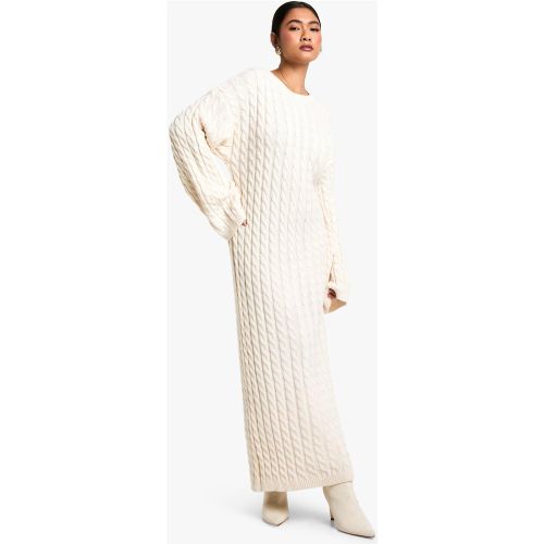 Robe Pull Oversize Torsadée À Col V Contrastant - S/M - boohoo - Modalova