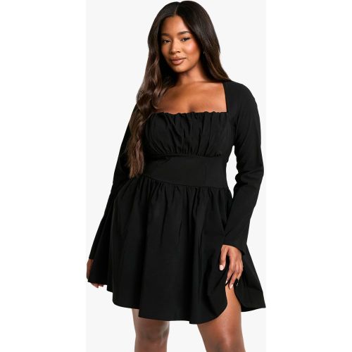 Grande Taille - Robe Corset À Manches Longues - 44 - boohoo - Modalova