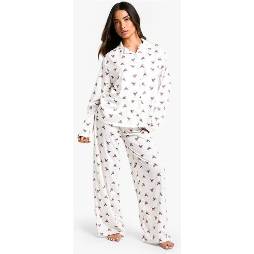 Petite" - Ensemble De Pyjama À Imprimé Gui - 36 - boohoo - Modalova