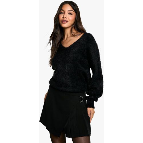 Mini-Jupe Plissée - Noir - L, Noir - boohoo - Modalova