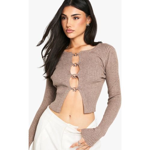 Cardigan Côtelé À Crochet - S - boohoo - Modalova