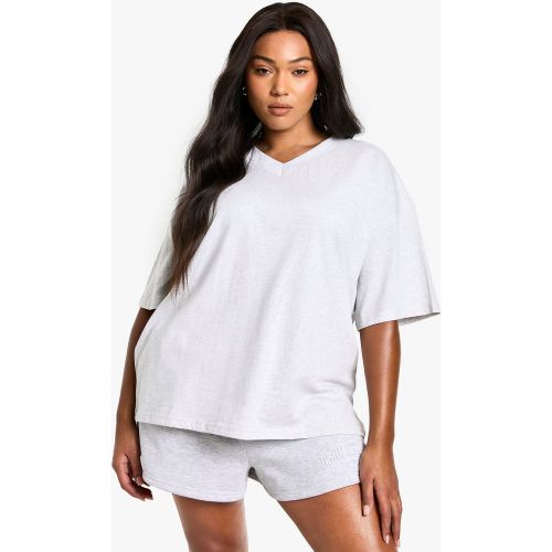 Grande Taille - T-Shirt Oversize En Coton - 44 - boohoo - Modalova