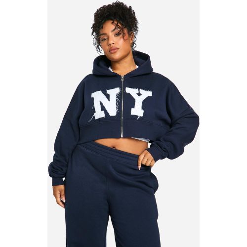 Grande Taille - Sweat À Capuche Oversize Zippé - 44 - boohoo - Modalova