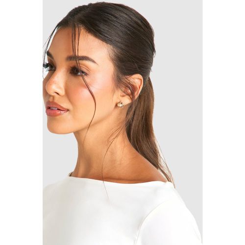 Boucles D'Oreilles À Détail En Perle - One Size - boohoo - Modalova