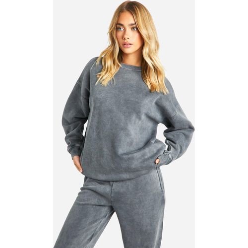 Sweat Oversize Délavé - M - boohoo - Modalova