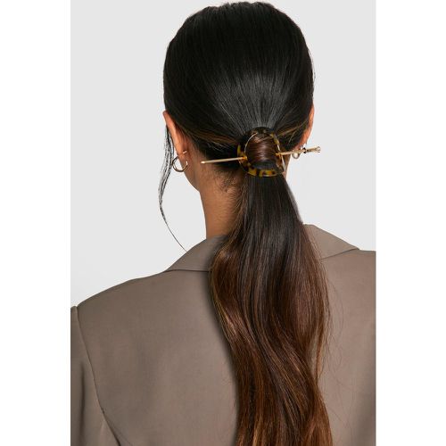 Pince À Cheveux Écaille De Tortue - One Size - boohoo - Modalova