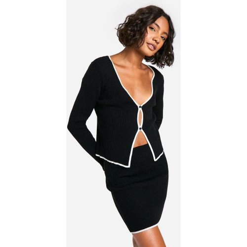 Tall" - Ensemble En Maille Contrastante - 36 - boohoo - Modalova