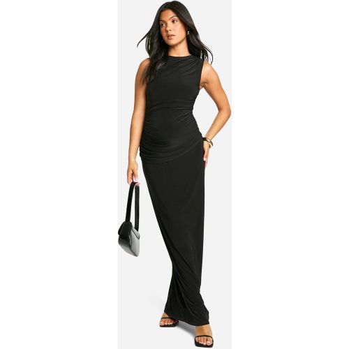Maternité - Robe Longue De Grossesse À Col Froncé - 38 - boohoo - Modalova