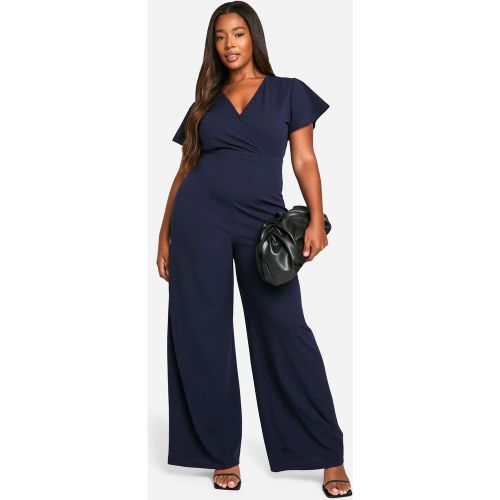 Grande Taille - Combinaison Large À Volants - 56 - boohoo - Modalova