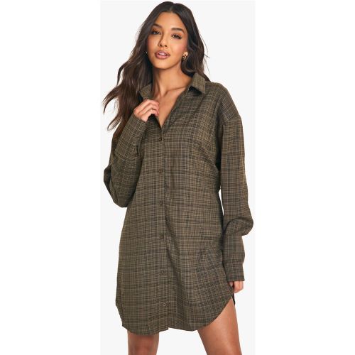 Robe Chemise À Carreaux - 38 - boohoo - Modalova