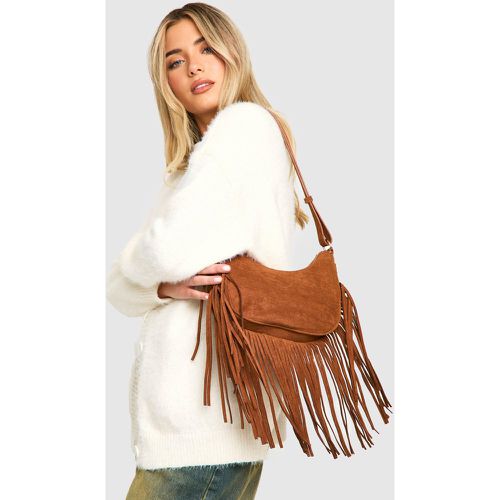 Sac À Main En Faux Daim - One Size - boohoo - Modalova