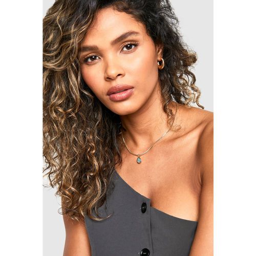 Collier À Pendentif Pierre Fantaisie - One Size - boohoo - Modalova