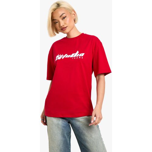 T-Shirt Rayé Oversize - 40 - boohoo - Modalova