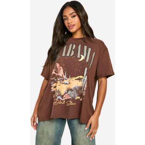 T-Shirt Oversize À Imprimé Alabama - 34 - boohoo - Modalova