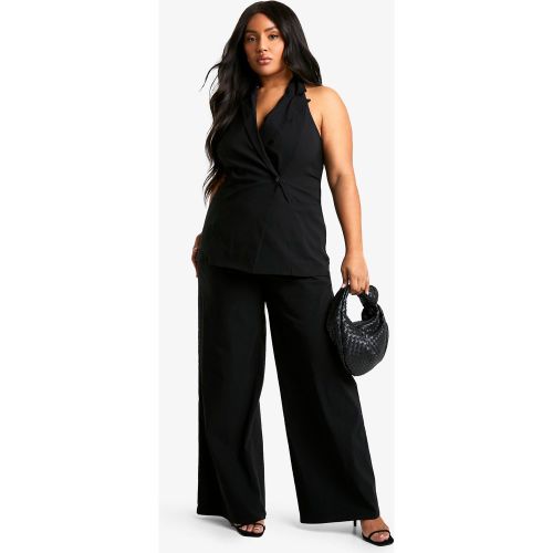 Grande Taille - Ensemble Avec Gilet Long Sans Manches Et Pantalon Large - 44 - boohoo - Modalova