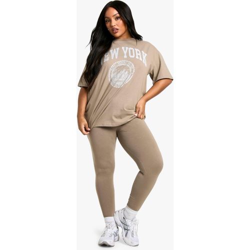 Grande Taille - Ensemble Oversize À Imprimé New York - 44 - boohoo - Modalova
