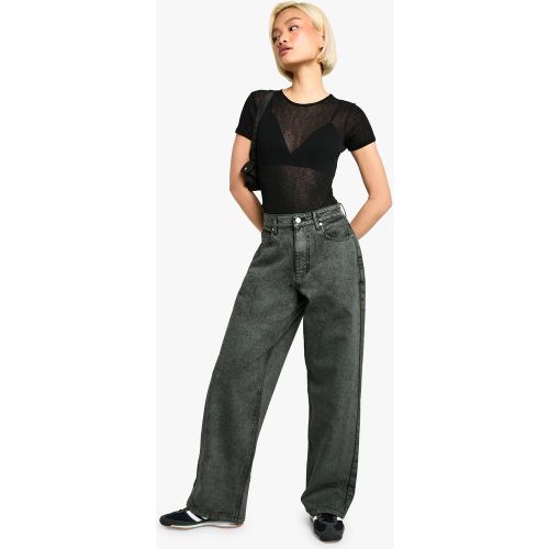 Jean Boyfriend Noir Délavé - 34 - boohoo - Modalova