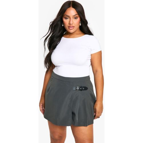 Grande Taille - Jupe-Short Plissée À Ceinture - 44 - boohoo - Modalova