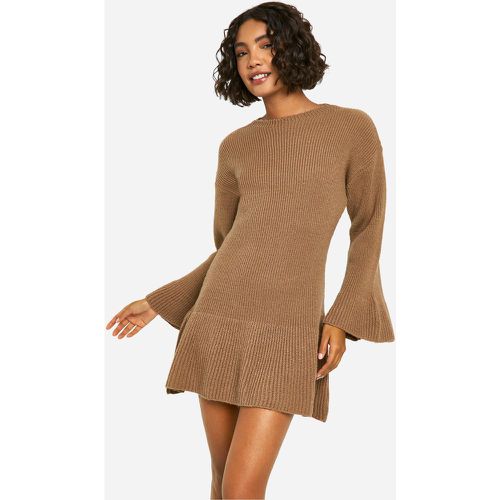 Tall" - Robe Patineuse En Maille Évasée - L - boohoo - Modalova