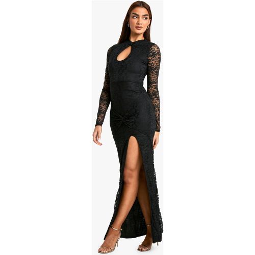 Robe Longue En Dentelle À Découpe - 36 - boohoo - Modalova