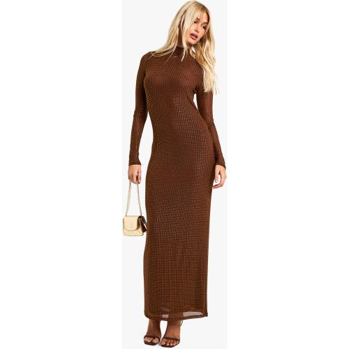 Robe Longue À Col Montant - 38 - boohoo - Modalova