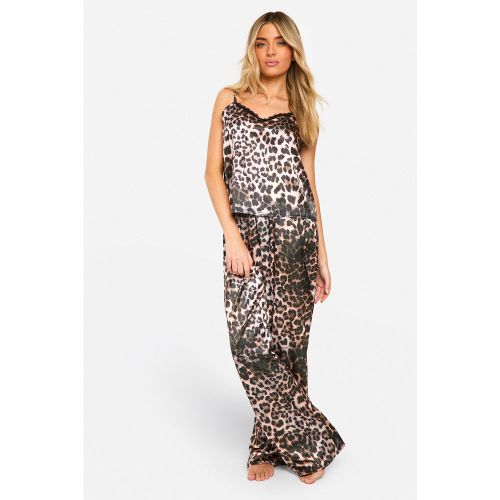 Ensemble De Pyjama À Imprimé Léopard - 38 - boohoo - Modalova