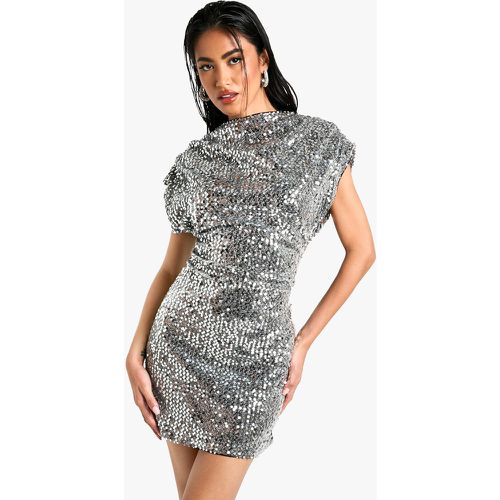 Robe Courte Pailletée Sans Manches - 38 - boohoo - Modalova