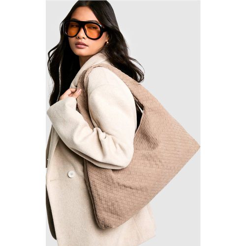 Tote Bag Oversize En Faux Daim - One Size - boohoo - Modalova