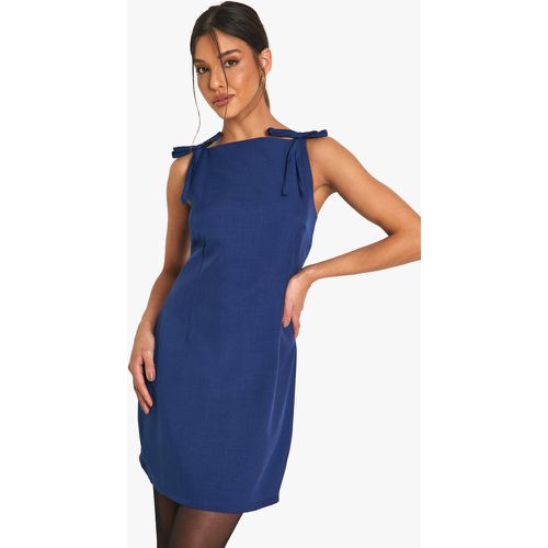 Robe Courte De Tailleur À Nœud - 36 - boohoo - Modalova