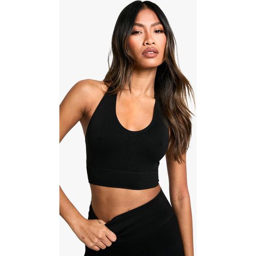 Brassière De Sport Premium À Dos Nu Sans Coutures - L - boohoo - Modalova