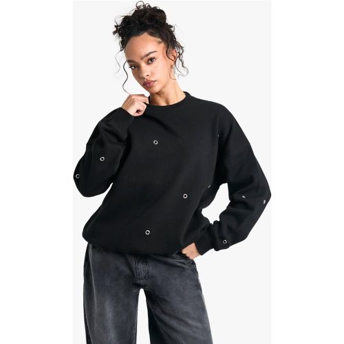 Sweat Oversize À Détail Œillet - L - boohoo - Modalova