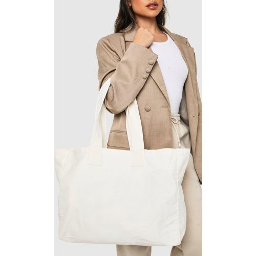 Tote Bag Basique En Toile - One Size - boohoo - Modalova