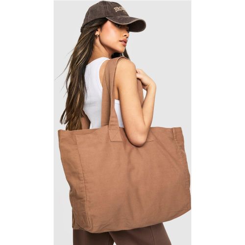 Tote Bag Basique En Toile - One Size - boohoo - Modalova