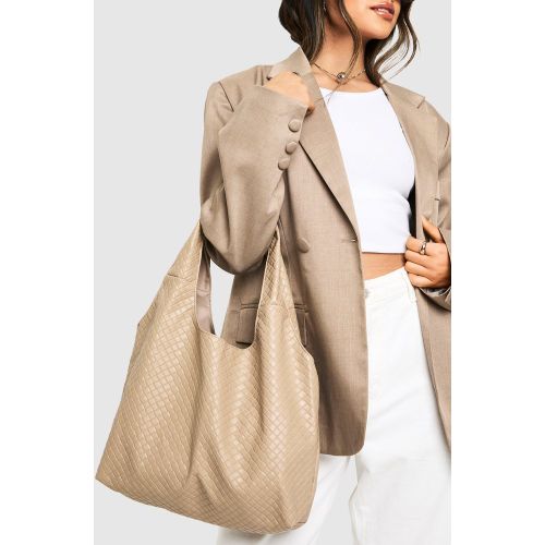 Tote Bag Ample Tissé - One Size - boohoo - Modalova