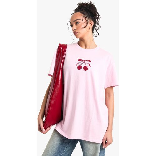 T-Shirt À Imprimé Cerise - S - boohoo - Modalova