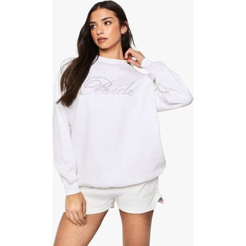 Sweat Brodé À Strass - S - boohoo - Modalova