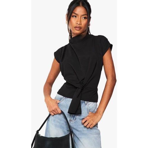 Blouse Nouée À Col Bénitier - 34 - boohoo - Modalova